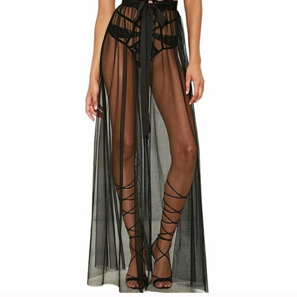 maxi wrap skirt